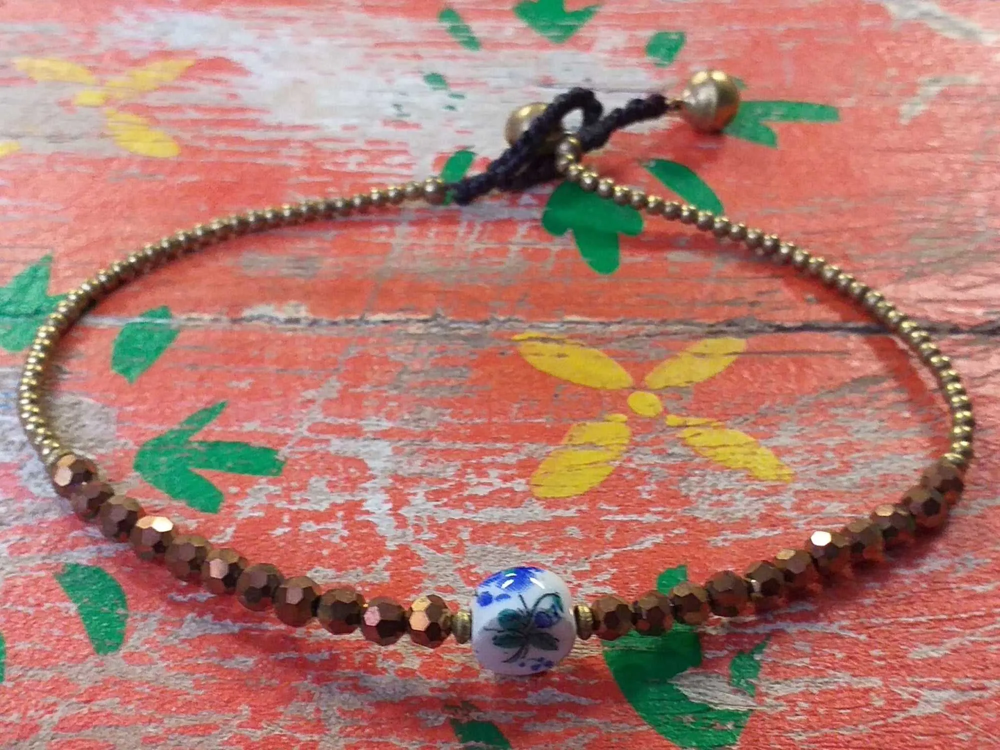 Ceramic Bead Anklet