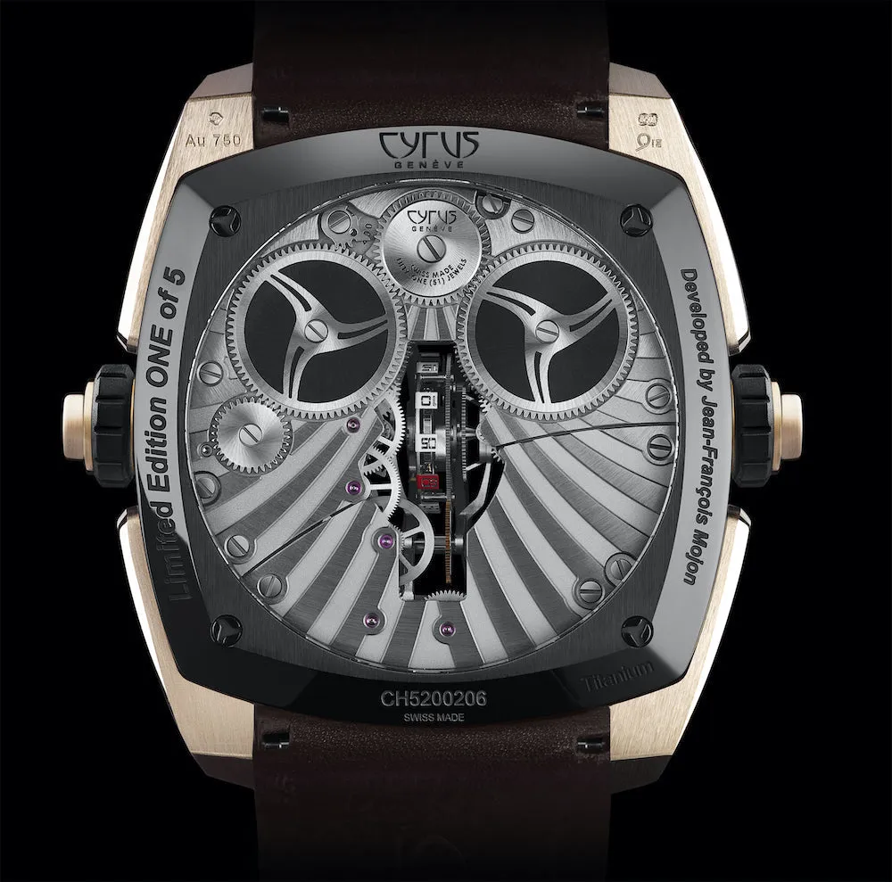 Cyrus Watch Klepcys Vertical Tourbillon Black Rose Gold Limited Edition
